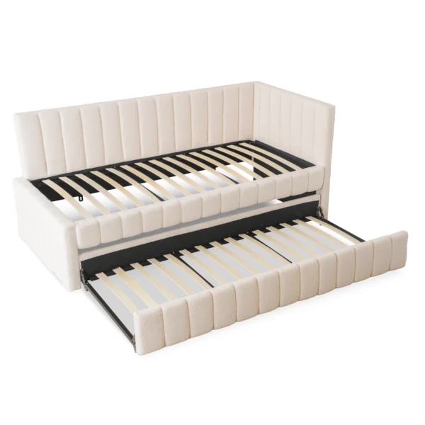 Pat 90x200 VILLEMO Cream Boucle — MOBILA