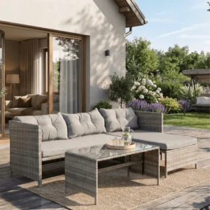 Set mobilier de grădină DALIANO gri — MOBILA