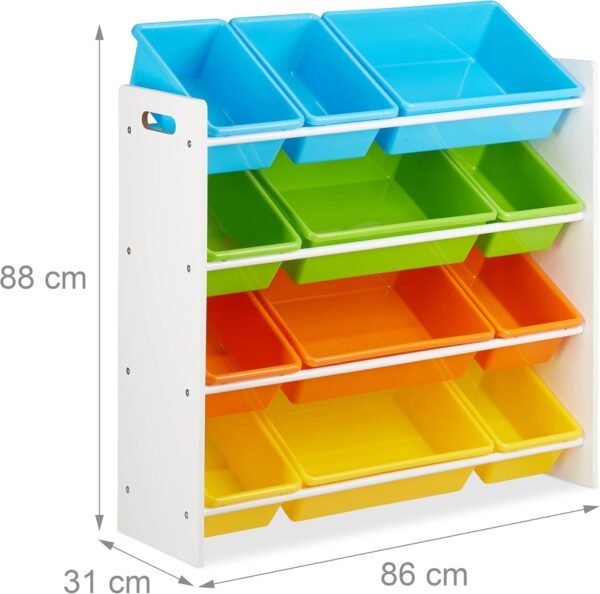Organizator cu cutii de depozitare Chavis de la Relaxdays