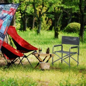 Scaunul pliabil de regizor Relaxdays Atharv