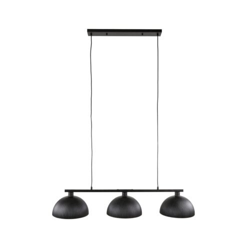 Lustra Alanas Messina – 3xE27, dimabil, metal, negru (artic schwarz), 120 cm