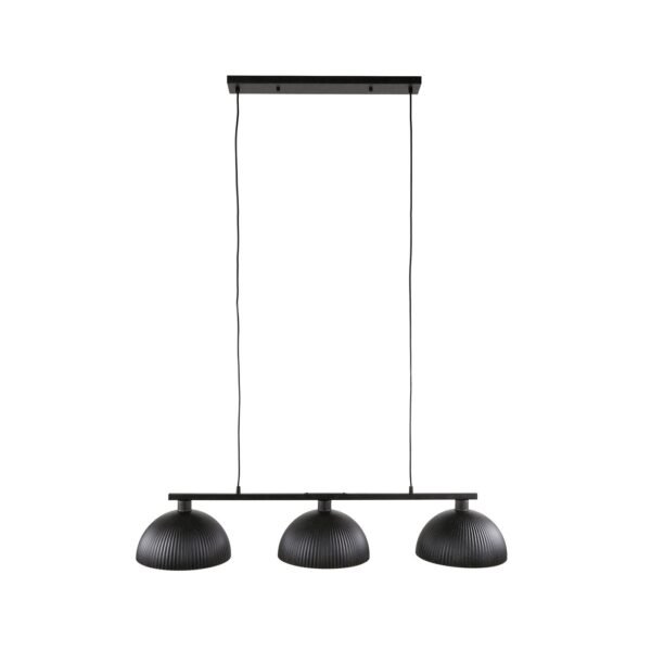 Lustra Alanas Messina – 3xE27, dimabil, metal, negru (artic schwarz), 120 cm