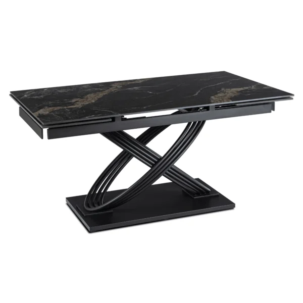 ibiza-160-240-cm-black-marble-black-table-si-4-scaune-mumbai-cream-set-8 IBIZA 160-240 cm Black Marble/Black Table și 4 Scaune MUMBAI Cream Set — MOBILA