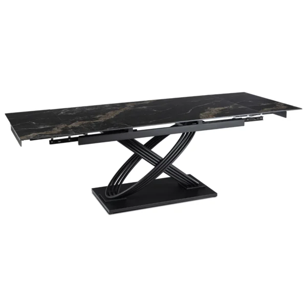 ibiza-160-240-cm-black-marble-black-table-si-4-scaune-mumbai-cream-set-9 IBIZA 160-240 cm Black Marble/Black Table și 4 Scaune MUMBAI Cream Set — MOBILA