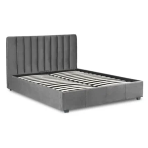 Pat 160x200 MARI Velour gri — MOBILA