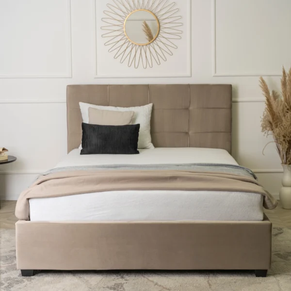 Pat 160x200 TINGA Velour Bej — MOBILA