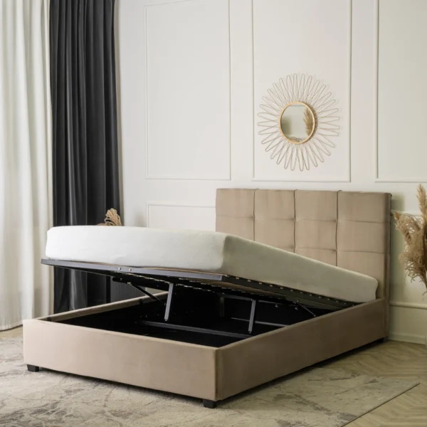 Pat 160x200 TINGA Velour Bej — MOBILA