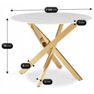 set-bali-100-cm-masa-din-marmura-alba-aur-si-4-scaune-lucky-verzi-cu-picioare-aurii-12 Set BALI 100 cm Masă din marmură albă / aur și 4 scaune LUCKY verzi cu picioare aurii — MOBILA