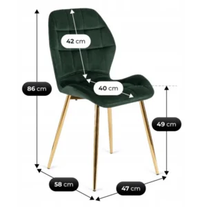 set-bali-100-cm-masa-din-marmura-alba-aur-si-4-scaune-lucky-verzi-cu-picioare-aurii-13 Set BALI 100 cm Masă din marmură albă / aur și 4 scaune LUCKY verzi cu picioare aurii — MOBILA