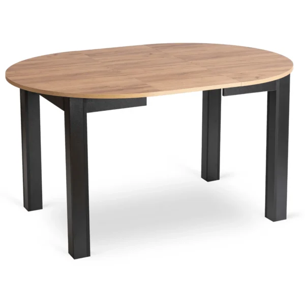 set-harry-102-142-cm-craft-stejar-negru-masa-si-6-scaune-peru-bej-7 Set HARRY 102-142 cm Craft Stejar/Negru masă și 6 scaune PERU Bej — MOBILA