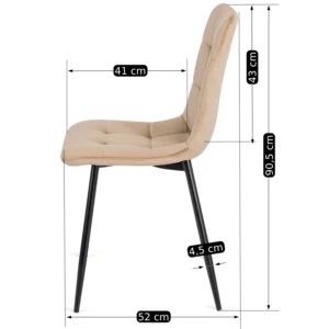 set-harry-masa-102-142-cm-craft-stejar-negru-si-4-scaune-peru-bej-16 Set HARRY Masă 102-142 cm Craft Stejar/Negru și 4 Scaune PERU Bej — MOBILA