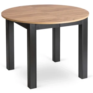 set-harry-masa-102-142-cm-craft-stejar-negru-si-4-scaune-peru-bej-5 Set HARRY Masă 102-142 cm Craft Stejar/Negru și 4 Scaune PERU Bej — MOBILA