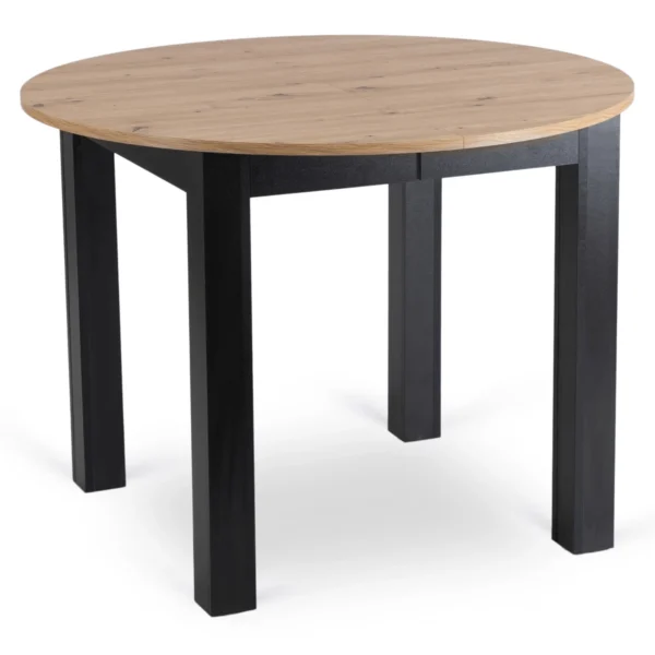 set-harry-masa-102-142-cm-stejar-artisan-negru-si-4-scaune-peru-negru-3 Set HARRY Masă 102-142 cm Stejar Artisan/Negru și 4 Scaune PERU Negru — MOBILA