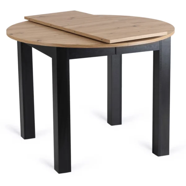set-harry-masa-102-142-cm-stejar-artisan-negru-si-4-scaune-peru-negru-4 Set HARRY Masă 102-142 cm Stejar Artisan/Negru și 4 Scaune PERU Negru — MOBILA