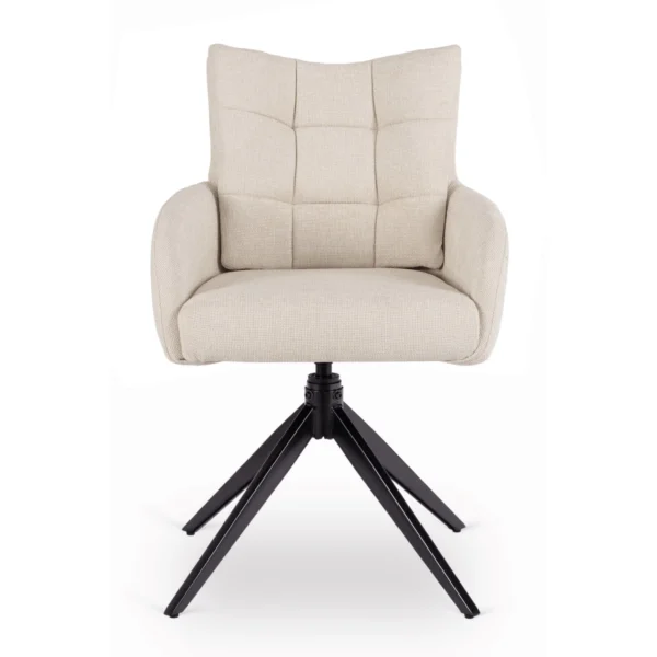 set-ibiza-masa-160-240-cm-black-marble-negru-si-4-scaune-july-cream-10 Set IBIZA Masă 160-240 cm Black Marble/Negru și 4 Scaune JULY Cream — MOBILA