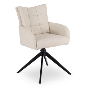 set-ibiza-masa-160-240-cm-black-marble-negru-si-4-scaune-july-cream-9 Set IBIZA Masă 160-240 cm Black Marble/Negru și 4 Scaune JULY Cream — MOBILA