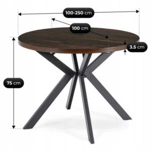 set-lukas-100-250-cm-masa-nuc-negru-si-4-scaune-peru-negru-16 Set LUKAS 100-250 cm Masă nuc/negru și 4 scaune PERU Negru — MOBILA