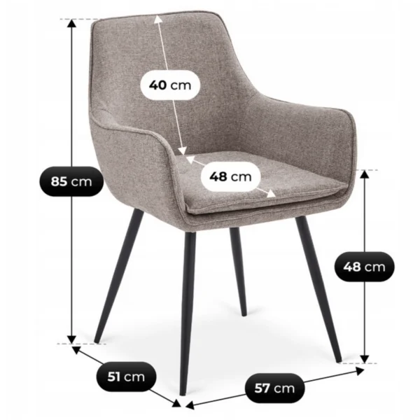 set-masa-alicante-160-200-cm-negru-oras-si-4-scaune-edrick-maro-17 Set masă ALICANTE 160-200 cm negru/oraș și 4 scaune EDRICK maro — MOBILA