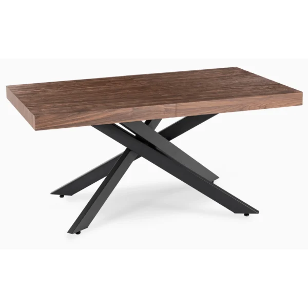 set-masa-hampton-160-240-cm-nuc-negru-si-4-scaune-akita-crem-7 Set masă HAMPTON 160-240 cm nuc/negru și 4 scaune AKITA crem — MOBILA