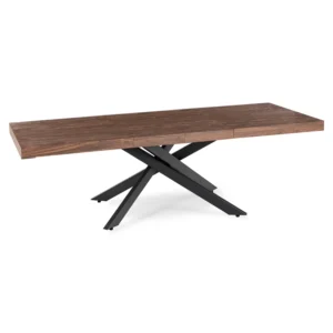 set-masa-hampton-160-240-cm-nuc-negru-si-4-scaune-akita-crem-9 Set masă HAMPTON 160-240 cm nuc/negru și 4 scaune AKITA crem — MOBILA