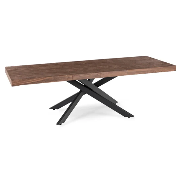 set-masa-hampton-160-240-cm-nuc-negru-si-4-scaune-akita-crem-9 Set masă HAMPTON 160-240 cm nuc/negru și 4 scaune AKITA crem — MOBILA