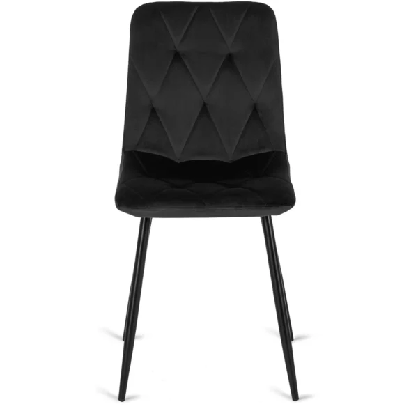 Set masă LAUREN 90 cm stejar rustic/negru și 4 scaune ROBIN negru — MOBILA