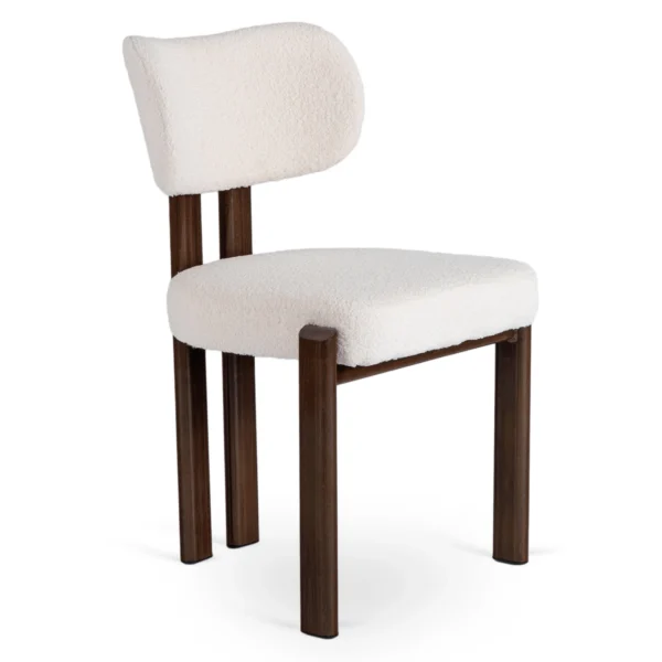 Set masă LIZBONA 160-200 cm marmură albă/oraș și 4 scaune GRENADA crem — MOBILA
