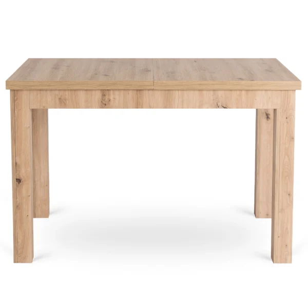 set-masa-skubi-120-160-cm-stejar-artizanal-si-4-scaune-rodri-bej-7 Set masă SKUBI 120-160 cm stejar artizanal și 4 scaune RODRI bej — MOBILA