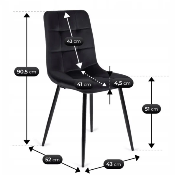 set-max-80-160-cm-stejar-craft-negru-masa-si-6-scaune-peru-negru-12 Set MAX 80-160 cm stejar Craft/negru masă și 6 scaune PERU negru — MOBILA