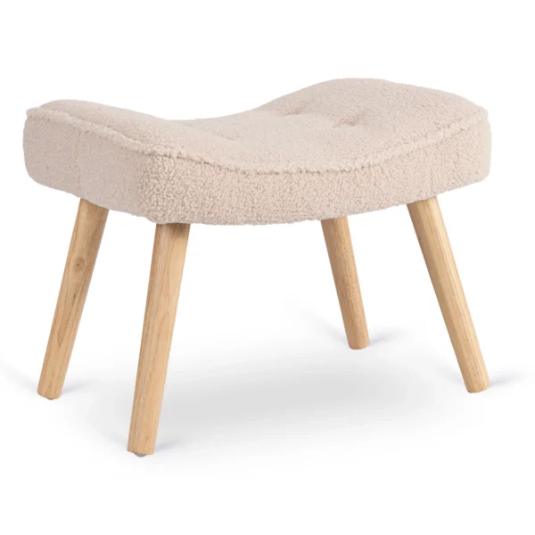 fotoliu-de-relaxare-lozano-cu-suport-pentru-picioare-bej-din-tesatura-boucle-10-2 Fotoliu de relaxare LOZANO cu suport pentru picioare, bej, din țesătură bouclé — Fotolii cu taburet