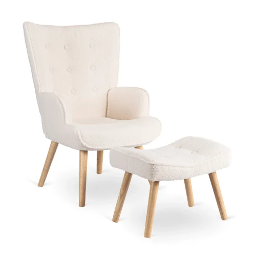 fotoliu-de-relaxare-lozano-cu-suport-pentru-picioare-culoare-crem-din-tesatura-boucle-1-1 Fotoliu de relaxare LOZANO cu suport pentru picioare, culoare crem, din țesătură Boucle — Fotolii cu taburet