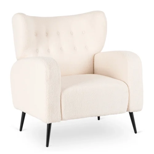 fotoliu-de-relaxare-nico-crem-din-tesatura-boucle-1 Fotoliu de relaxare NICO, crem, din țesătură bouclé — Fotolii de relaxare