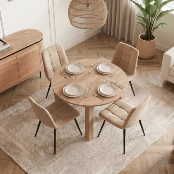 Masa HARRY extensibilă 92-132 cm, stejar Artisan — Mese