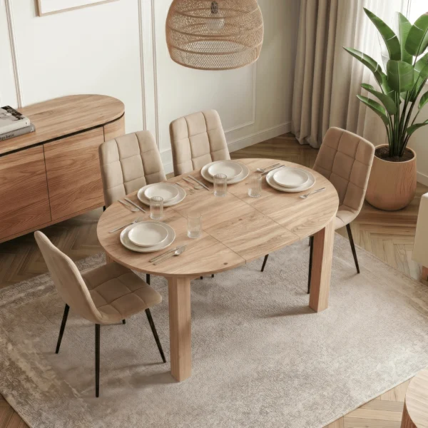 Masa HARRY extensibilă 92-132 cm, stejar Artisan — Mese