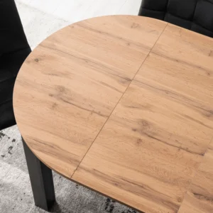 Masa HARRY extensibilă 92-132 cm Stejar Craft/Negru — Mese