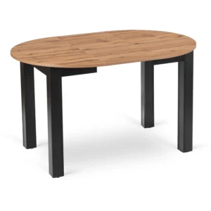 Masa HARRY extensibilă 92-132 cm Stejar Craft/Negru — Mese