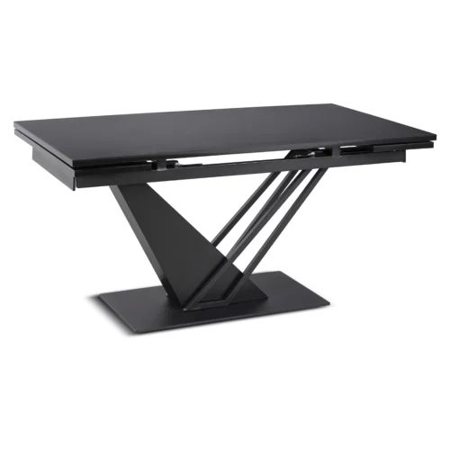 Masa REX extensibilă 160-220 cm, MDF, negru — Mese