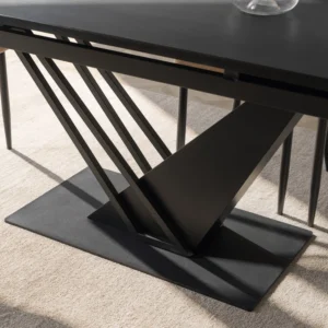 masa-rex-extensibila-160-220-cm-mdf-negru-6 Masa REX extensibilă 160-220 cm, MDF, negru — Mese