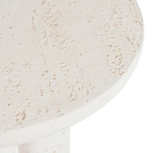 Măsuță BROK 46 cm Crem/Bej Modernă — Măsuțe rotunde
