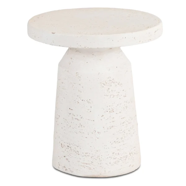 Măsuță DESS 38 cm Crem/Bej Modernă — Măsuțe rotunde