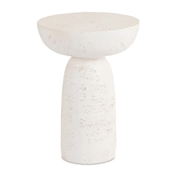 Măsuță HENRICO 40 cm Crem/Bej Modernă — Măsuțe rotunde