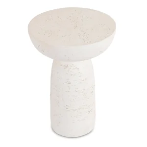 Măsuță HENRICO 40 cm Crem/Bej Modernă — Măsuțe rotunde