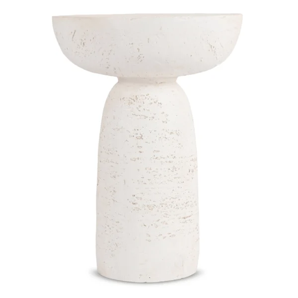 Măsuță HENRICO 40 cm Crem/Bej Modernă — Măsuțe rotunde