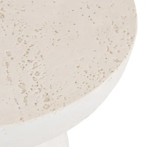 Măsuță HENRICO 40 cm Crem/Bej Modernă — Măsuțe rotunde