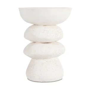 Măsuță LIVIA 39 cm Crem/Bej Modernă — Măsuțe rotunde