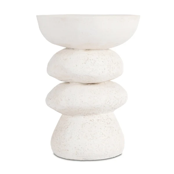 Măsuță LIVIA 39 cm Crem/Bej Modernă — Măsuțe rotunde