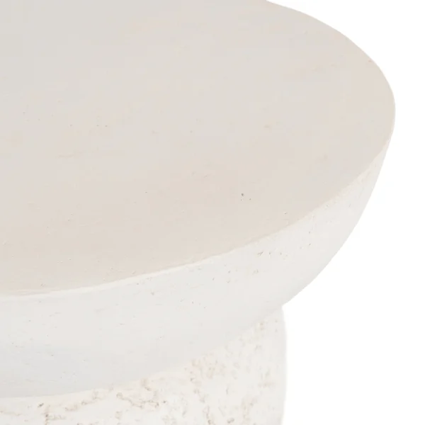 Măsuță LIVIA 39 cm Crem/Bej Modernă — Măsuțe rotunde