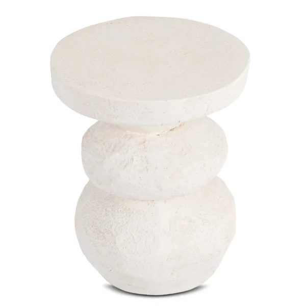 Măsuță LOVI 41 cm Crem/Bej Modernă — Măsuțe rotunde