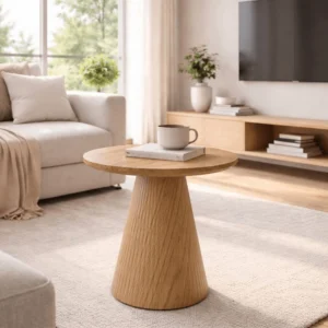 Măsuță RANT 50 cm, stejar — Măsuțe rotunde