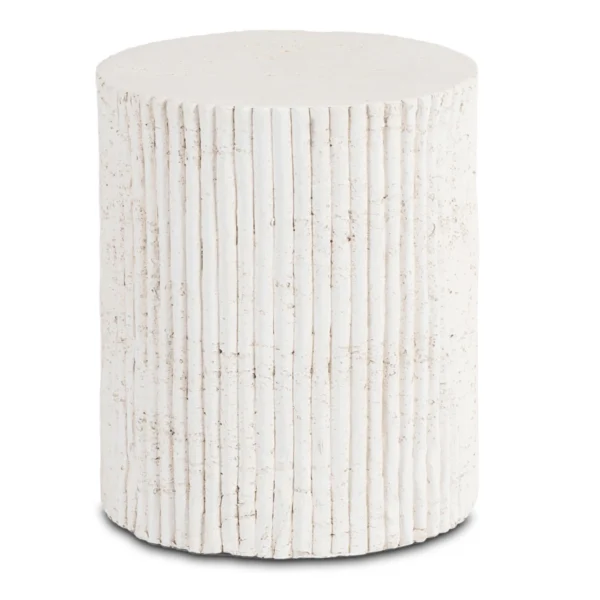 Măsuță TIALL 38 cm Crem/Bej Modernă — Măsuțe rotunde